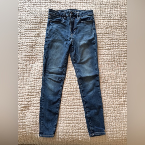 American Eagle Next Level Stretch super hi-rise Jeggings jeans women’s 2 short - Picture 1 of 10